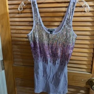 Express Girls Sequin Tank